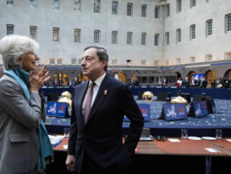 Christine Lagarde e Mario Draghi