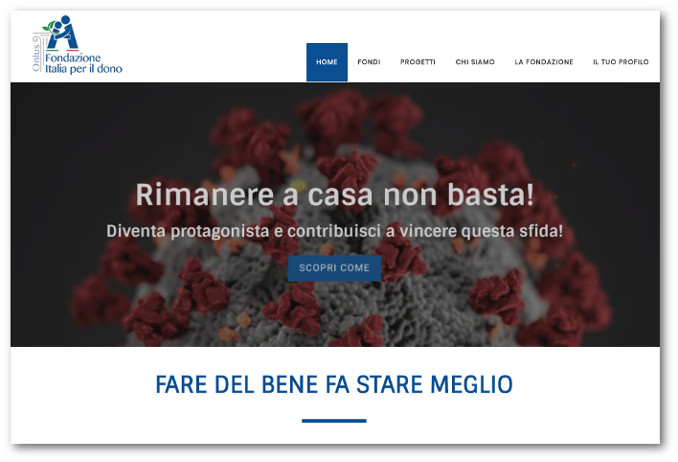 Fondazione Italia per il dono contro il coronavirus