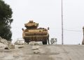 Tank per le strade di Idlib in Siria