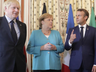 Boris Johnson, Angela Merkel, Emmanuel Macron, Giuseppe Conte