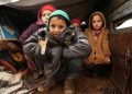 Bambini profughi di guerra in Siria
