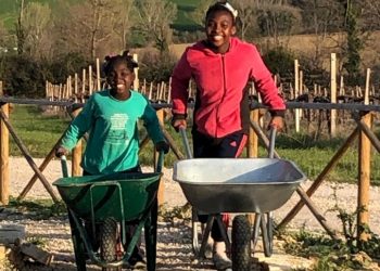 I bambini di Haiti a Casa Lelia, Cannara, vicino ad Assisi