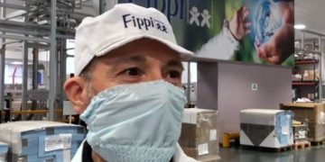 Claudio Guarnerio, amministratore delegato di Fippi, azienda di pannolini che produce mascherine anti-coronavirus