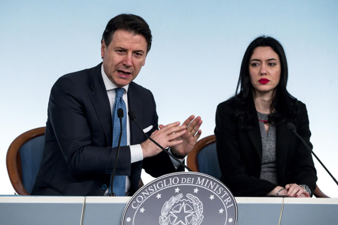 Giuseppe Conte e Lucia Azzolina