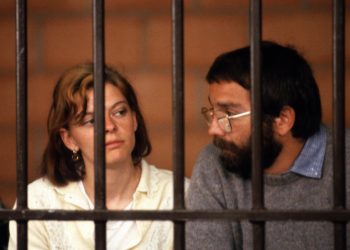 Maurice Bignami e Maria Teresa Conti durante il processo a Prima Linea