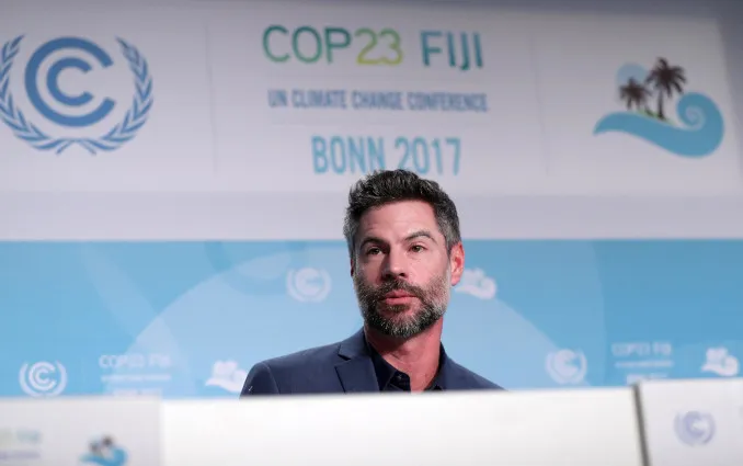 Michael Shellenberger durante Cop 23, conferenza Onu sul cambiamento climatico