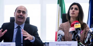 Nicola Zingaretti e Virginia Raggi