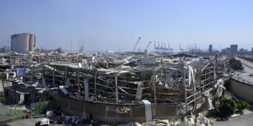 Distruzione a Beirut dopo le esplosioni di martedì 4 agosto nel porto della città