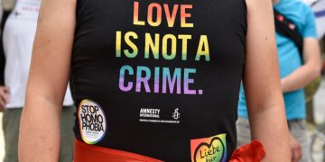 Manifestazione Lgbt contro l'omofobia