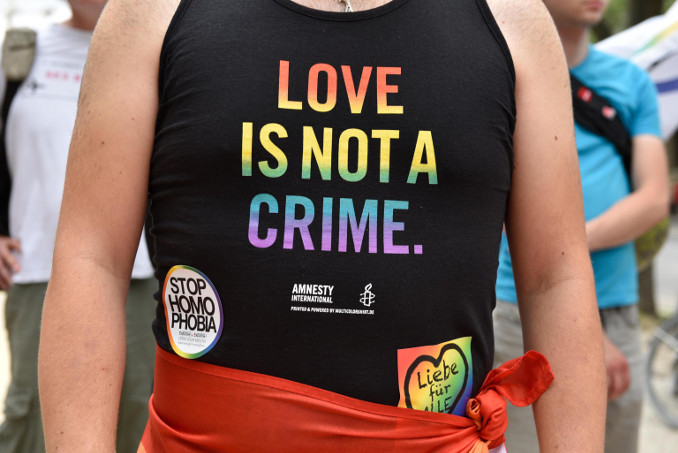 Manifestazione Lgbt contro l'omofobia