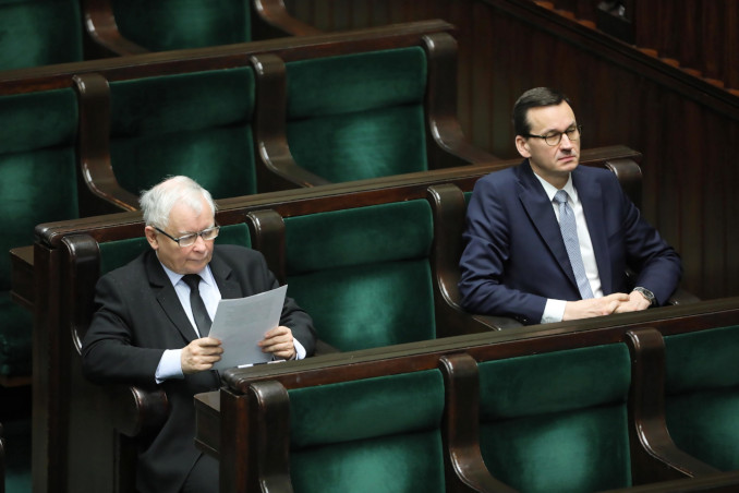 Jaroslaw Kaczynski e Mateusz Morawiecki