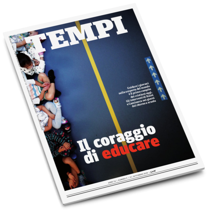 La copertina del mensile Tempi di settembre 2020