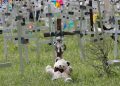 Area riservata ai feti abortiti nel cimitero Flaminio di Roma