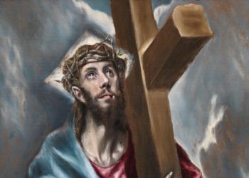 Cristo porta la croce di El Greco, particolare