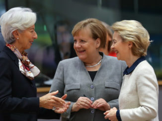 Christine Lagarde, Angela Merkel, Ursula von der Leyen