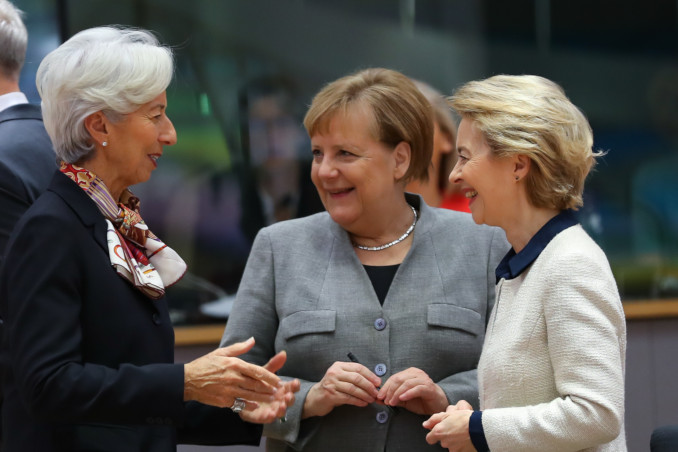 Christine Lagarde, Angela Merkel, Ursula von der Leyen