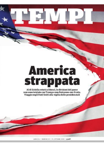 La copertina del numero di ottobre 2020 di Tempi
