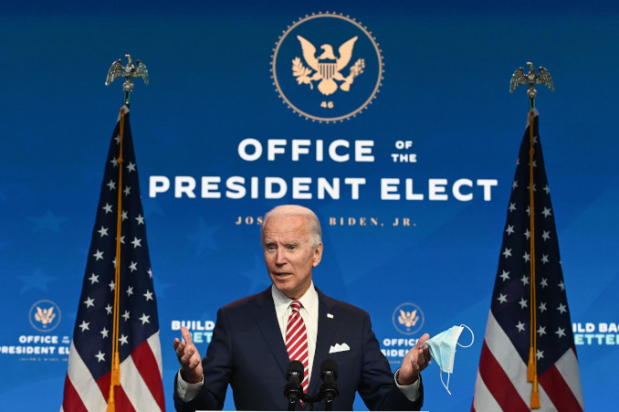 Joe Biden parla da presidente eletto