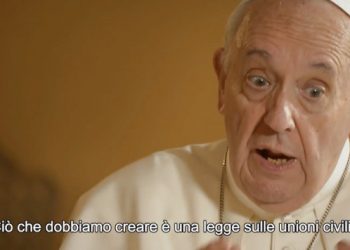 Le dichiarazioni del Papa sulle unioni civili gay nel documentario 'Francesco'