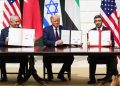 Trump alla firma degli Accordi di Abramo con Israele e Emirati Arabi Uniti