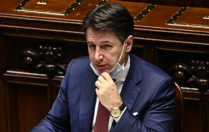Giuseppe Conte in Parlamento