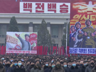 kctv nord corea slogan parata