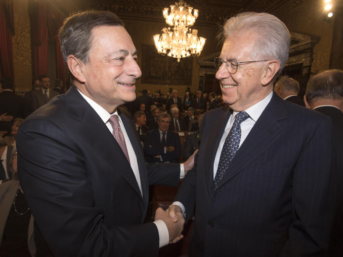 Mario Draghi e Mario Monti