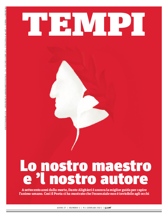 La copertina del numero di gennaio 2021 di Tempi