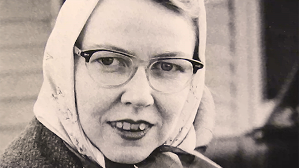 Immagine di Flannery O'Connor tratta dal film "Flannery"