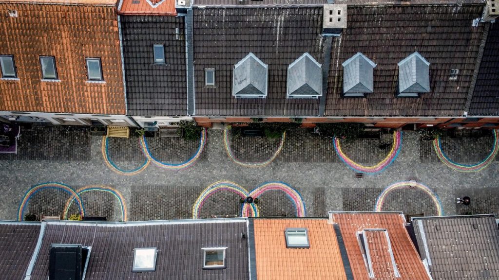 Foto della città vecchia di Kempen, Germania, durante il locdown anti Covid