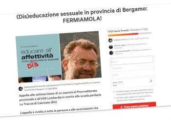 Petizione delle associazioni Lgbt contro la scuola paritaria La Traccia di Bergamo