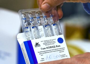 Fiale di vaccino russo anti Covid Sputnik V