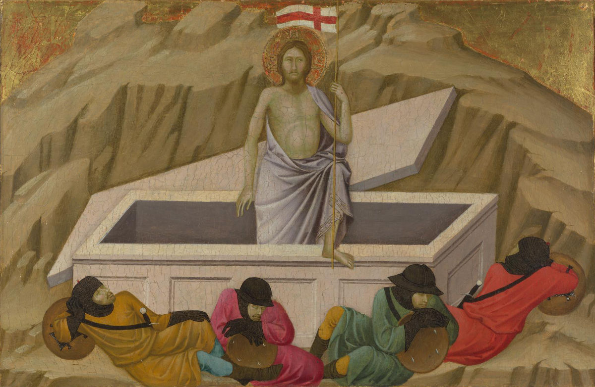 Resurrezione di Cristo, dipinto di Ugolino di Nerio
