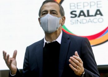 Beppe Sala alla presentazione della Lista Sala in vista delle elezioni 2021 a Milano