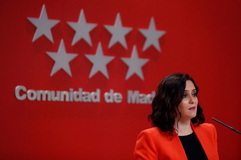 Isabel Diaz Ayuso, presidente Comunità di Madrid