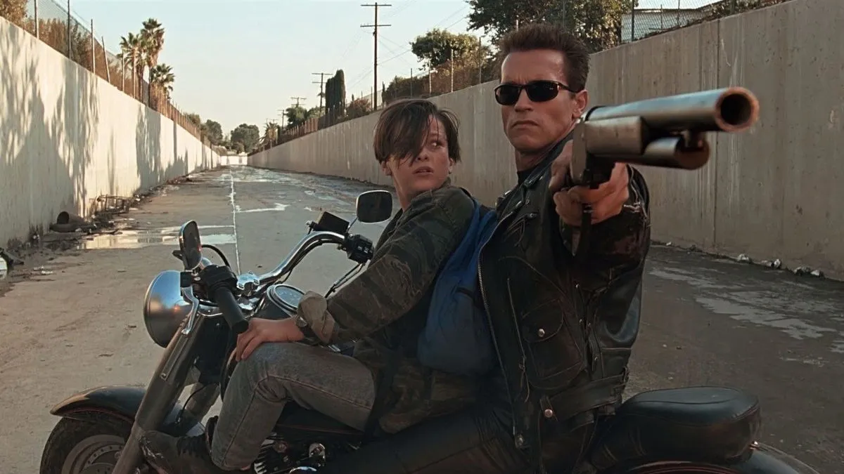 Una scena del film Terminator 2