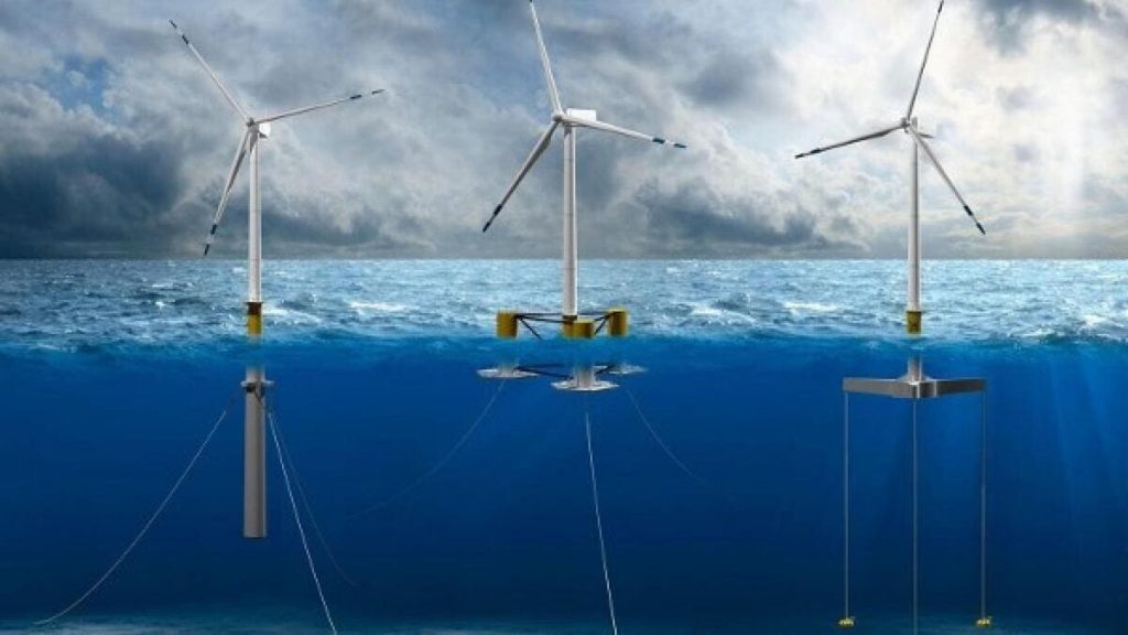 Un impianto di pale eoliche offshore, tra le energie rinnovabili su cui punta il governo