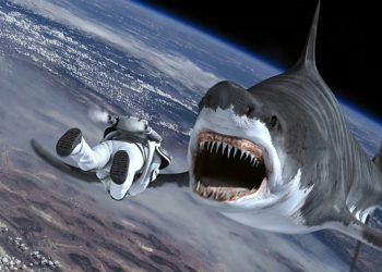 Una scena di Sharknado 3