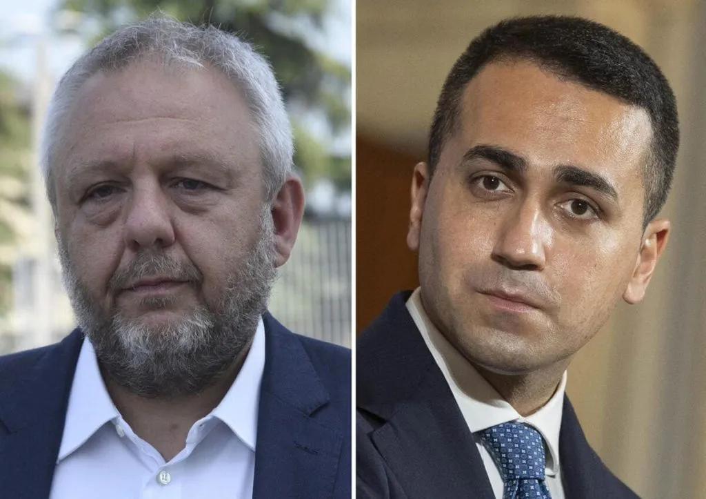 Simone Uggetti, ex sindaco di Lodi, e Luigi Di Maio, M5s