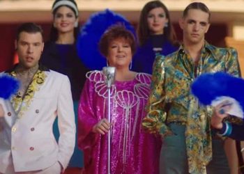 Fedez, Achille Lauro e Orietta Berti nel videoclip "Mille"