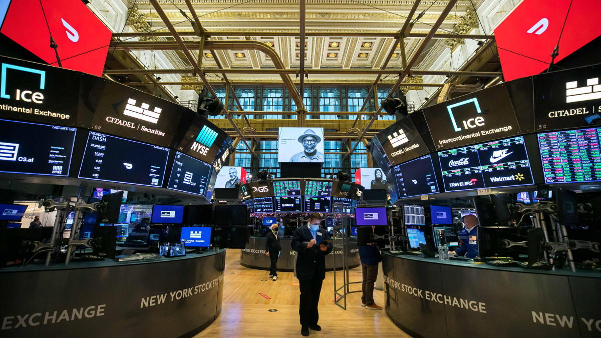 L'interno della Borsa di New York