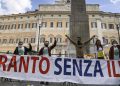 Una protesta contro l'Ilva a Roma