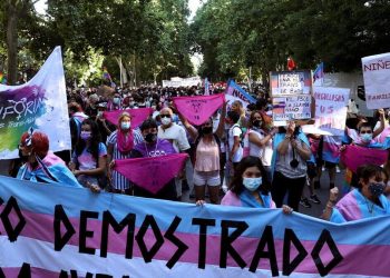 Il governo spagnolo ha detto sì alla Ley Trans durante la settimana del Pride (foto Ansa)
