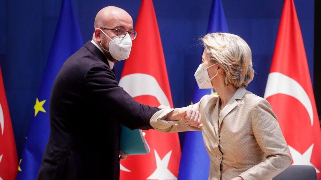 I due "presidenti" dell'Unione Europea Charles Michel e Ursula von der Leyen