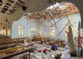 Chiesa bombardata dal regime militare in Myanmar