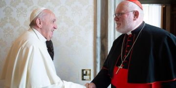 Papa Francesco con il cardinale Reinhard Marx