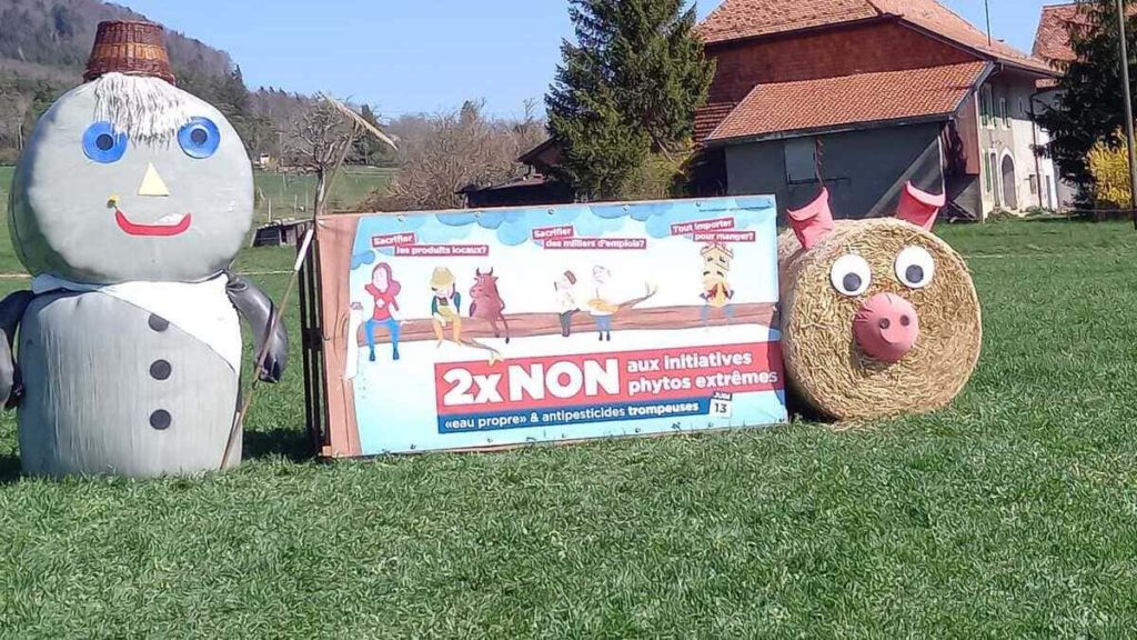 Iniziativa della campagna referendaria favorevole al "no" in Svizzera ai quesiti su clima e ambiente