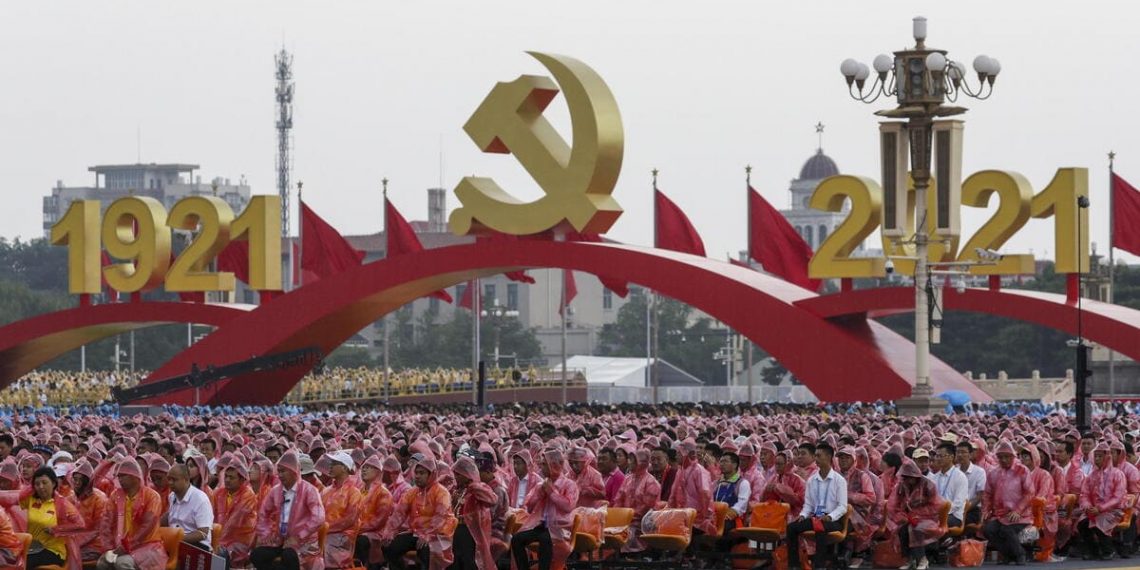 Celebrazioni per il centesimo anniversario della Repubblica popolare cinese, Pechino, 1 luglio 2021