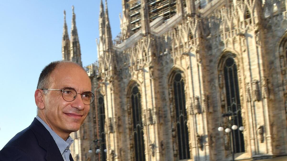 Il segretario del Pd Enrico Letta