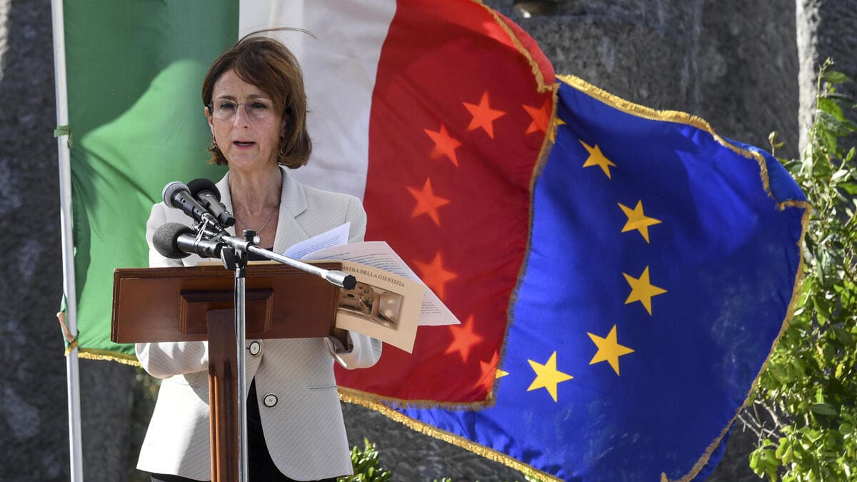 Il ministro della Giustizia Marta Cartabia